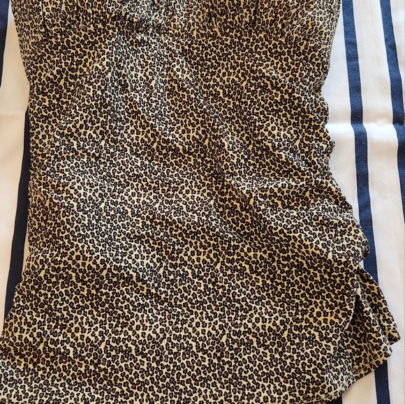 Old Navy Womens Medium Leopard Print Bathing Suit. Spaghetti Straps - Picture 4 of 13